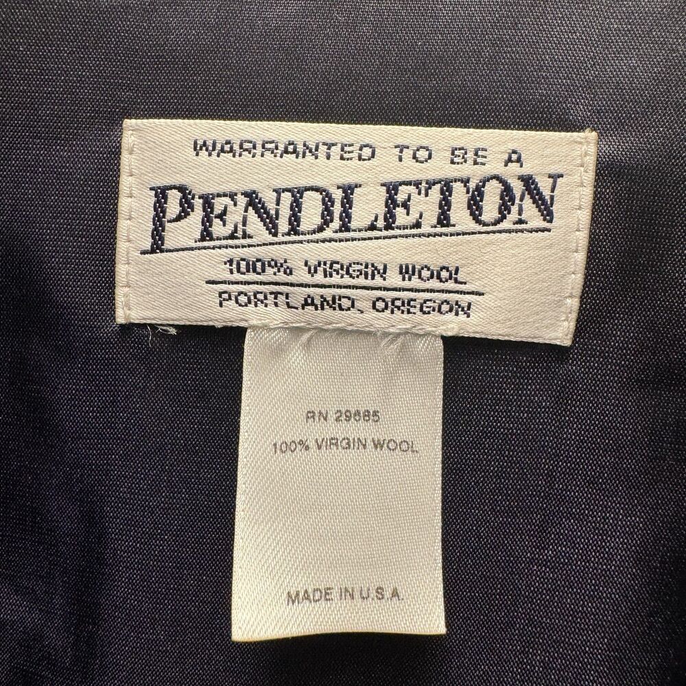 Pendleton Celebration Tartan Plaid Green Virgin Wool Zip Up Shirt Jacket Size XL - Picture 5 of 8
